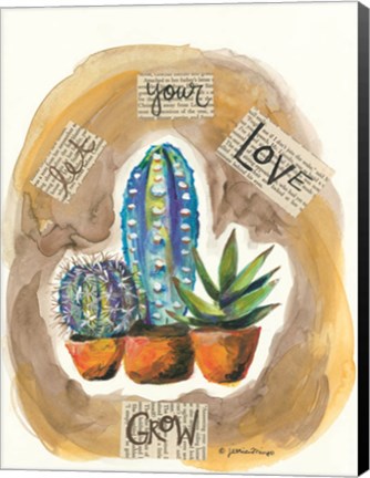 Framed Let Your Love Grow Print