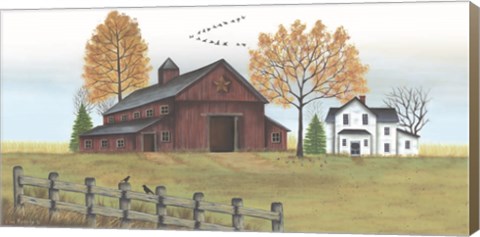 Framed Autumn Farmstead Print