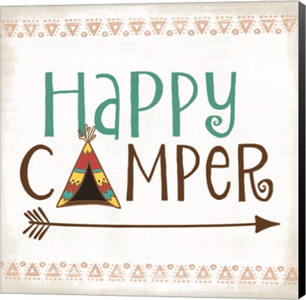 Framed Happy Camper Print