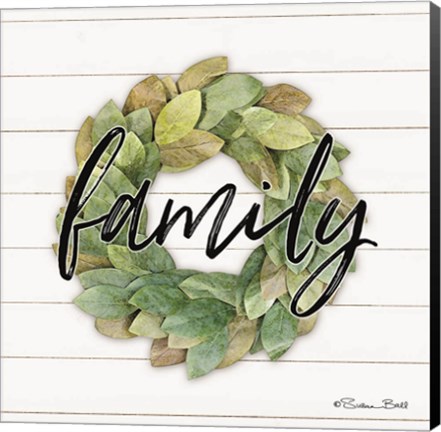 Framed Family Wreath Print