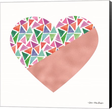 Framed Colorful Heart Print