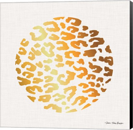 Framed Gold Leopard Print
