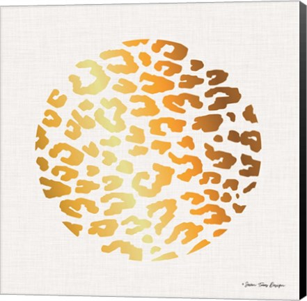Framed Gold Leopard Print