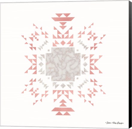 Framed Pink Aztec I Print