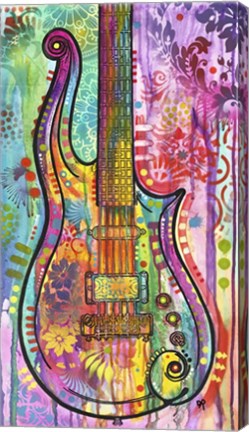 Framed Prince Cloud Guitar Print