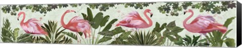 Framed Fluffy Flamingos Print