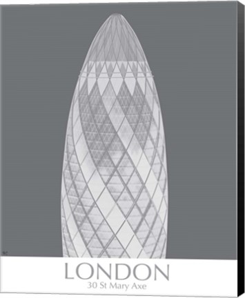 Framed London Gerkin Monochrome Print