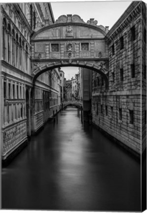 Framed B&amp;W Bridge of Sighs Print