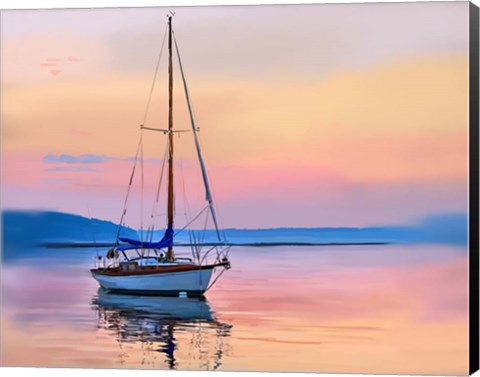 Framed Sailing Portrait I Print