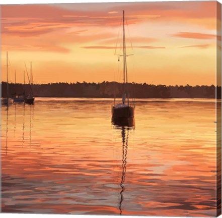 Framed Sailing Portrait III Print