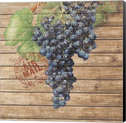 Framed Grape Crate I Print