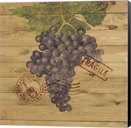 Framed Grape Crate III Print