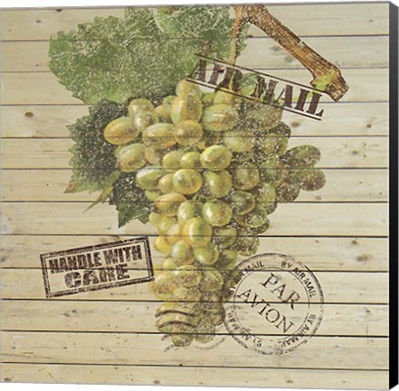 Framed Grape Crate V Print