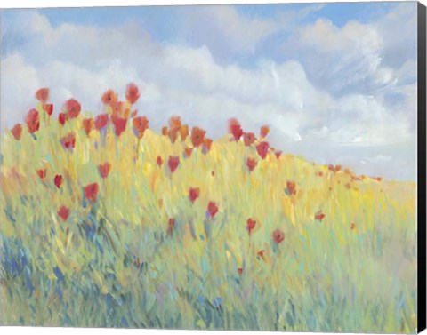 Framed Summer Breeze Meadow I Print