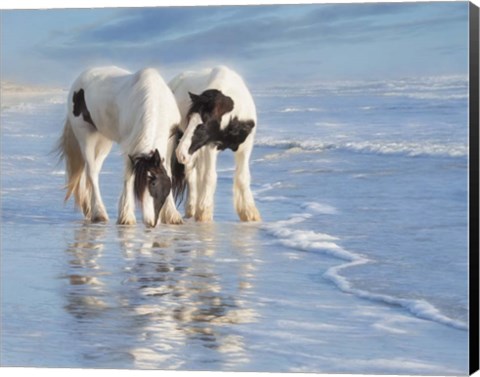 Framed Water Horses I Print