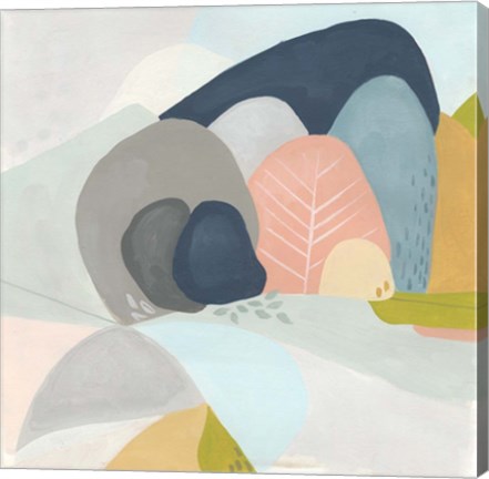 Framed Whimsical Valley I Print