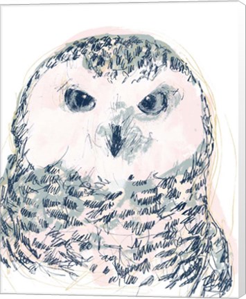 Framed Funky Owl Portrait IV Print