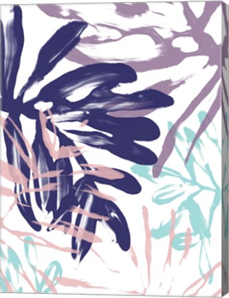 Framed Miami Floral I Print