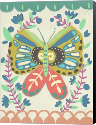 Framed Flutterfly II Print