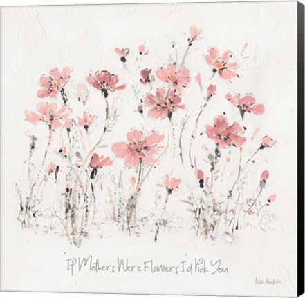 Framed Wildflowers III Pink Mothers Print