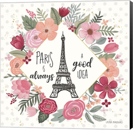 Framed Paris is Blooming IV Print