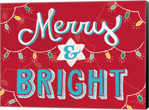 Framed Merry and Bright v2 Print