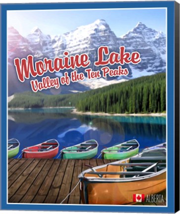 Framed Moraine Lake Print