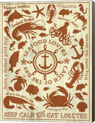 Framed Seafood Print