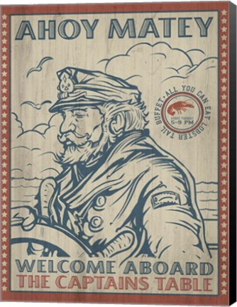 Framed Captains Table Print