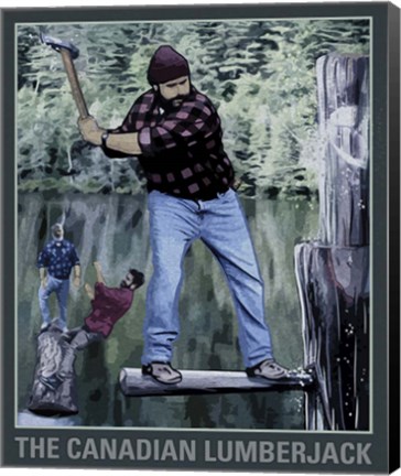 Framed Canadian Lumber Jack Print