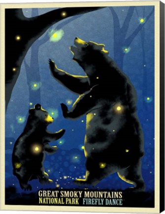 Framed Firefly Dance Print