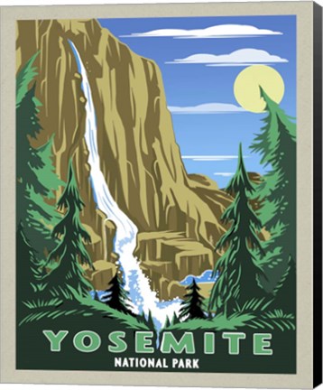 Framed Yosemite National Park: Day Print