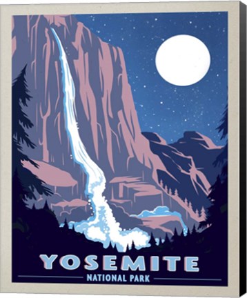 Framed Yosemite New Night Print