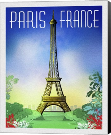 Framed Springtime in Paris Print