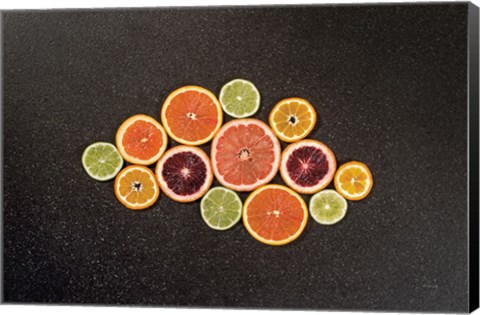 Framed Citrus Drama I Print