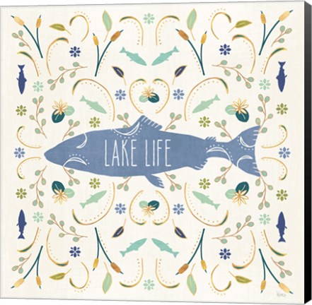 Framed Otomi Lake V Print