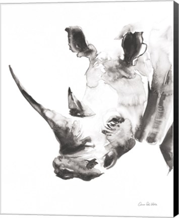 Framed Rhino Gray Crop Print