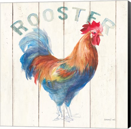 Framed Rooster Print