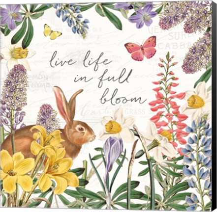 Framed Easter Garden II Print