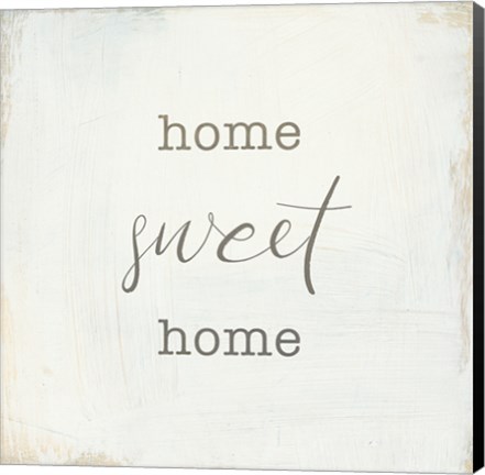 Framed Home Sweet Home I Script Print