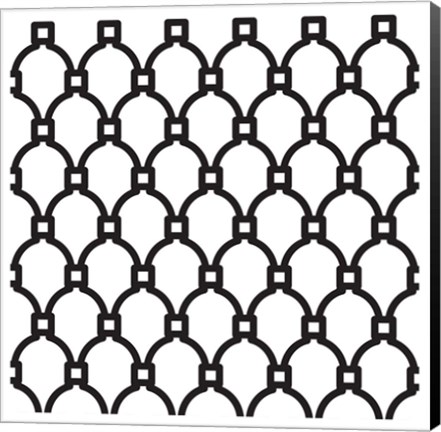 Framed Composizione Con Bottiglie In Bianco E Nero Print
