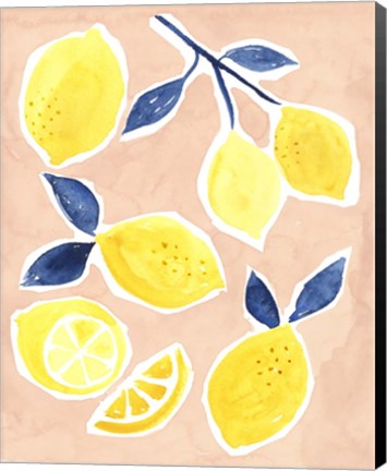 Framed Lemon Love I Print