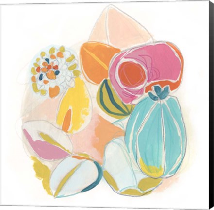 Framed Floral Vibe III Print