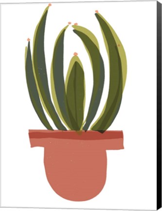 Framed Mod Cactus IV Print