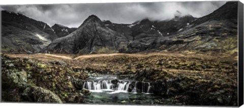 Framed Fairytale Pool Black &amp; White Print