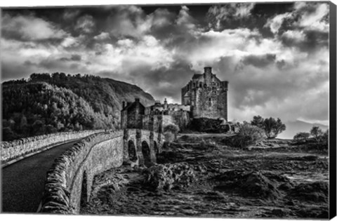 Framed Fairytale Castle 2 Black &amp; White Print