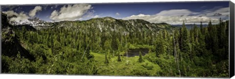 Framed Mt Rainier Panorama Print