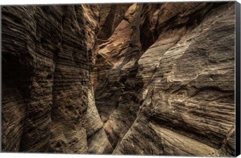 Framed Narrow Slot Canyon Print