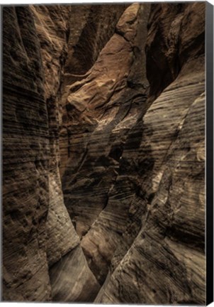 Framed Narrow Slot Canyon 2 Print