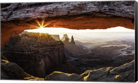 Framed Mesa Arch Panorama Print